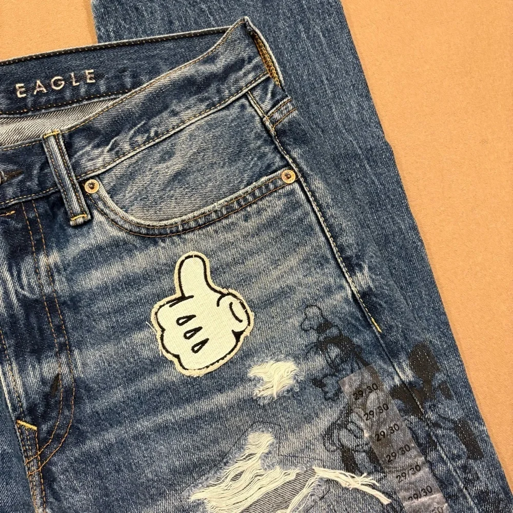 American Eagle x Disney Slim Fit Distressed Jeans Size 29 New With Tag